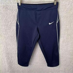 NIKE MLB Navy Blue Cropped Baseball Pants Size M NWOT